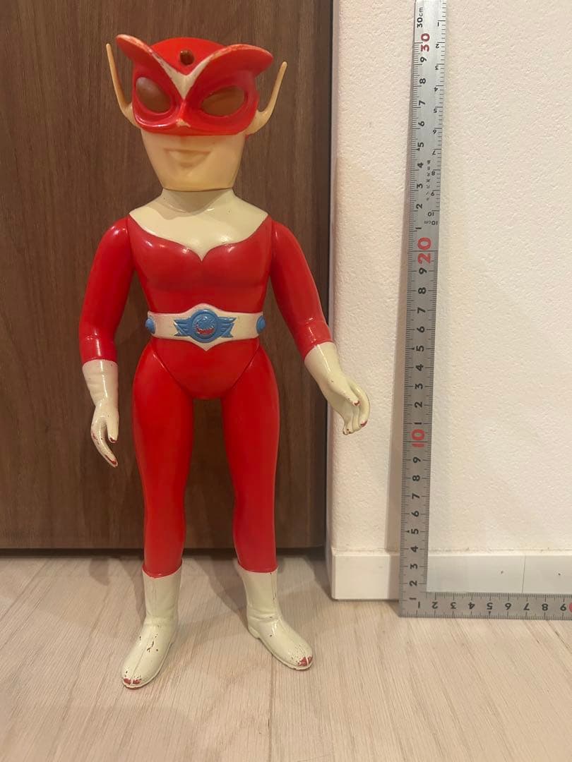 最終値下　当時物　ブルマァク　レッドマン　検）マルサン　マスダヤ　面取れ無ソフビ