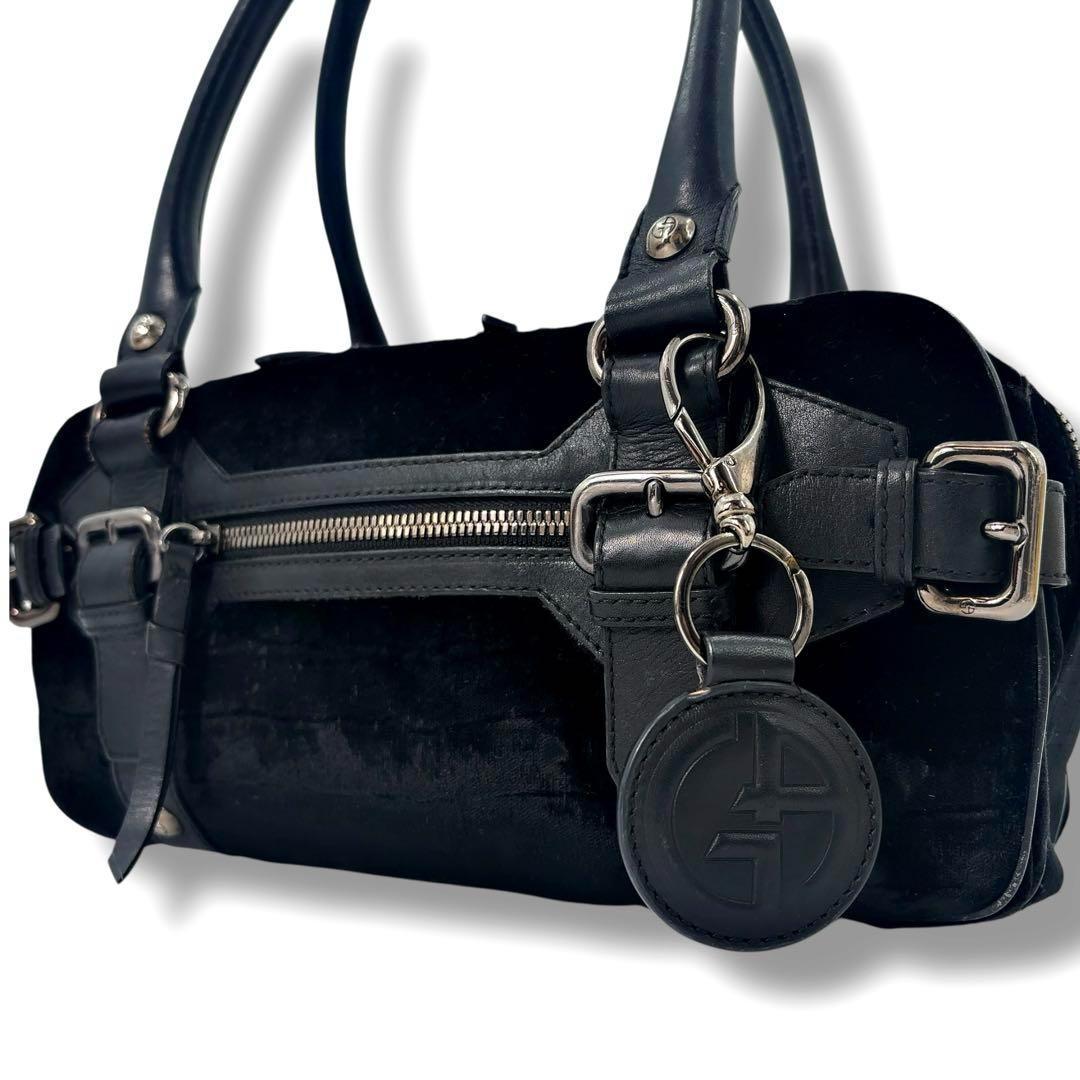 【極美品】GIORGIO ARMAN　ジョルジオアルマーニ　ロゴ　ハンドバッグ