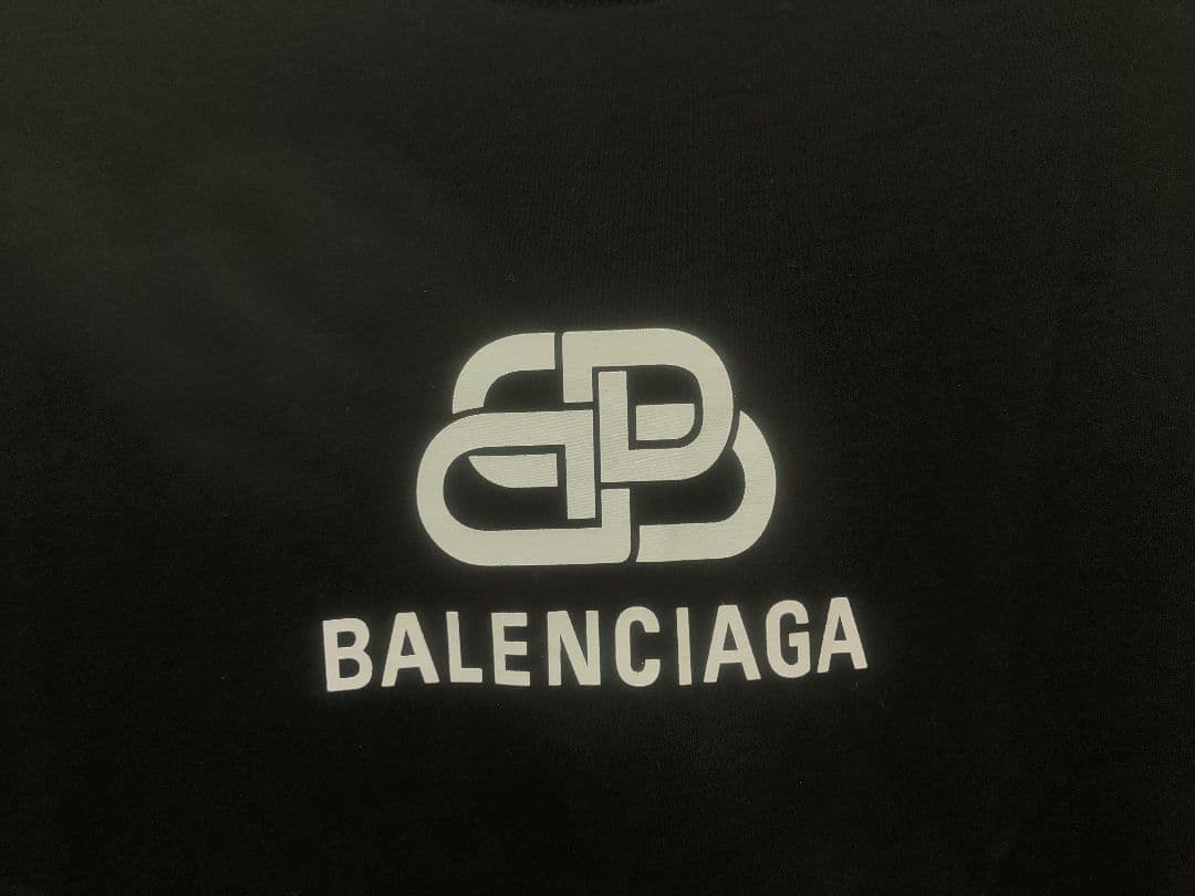 BALENCIAGA メンズ　ロゴTシャツ ブラック　S