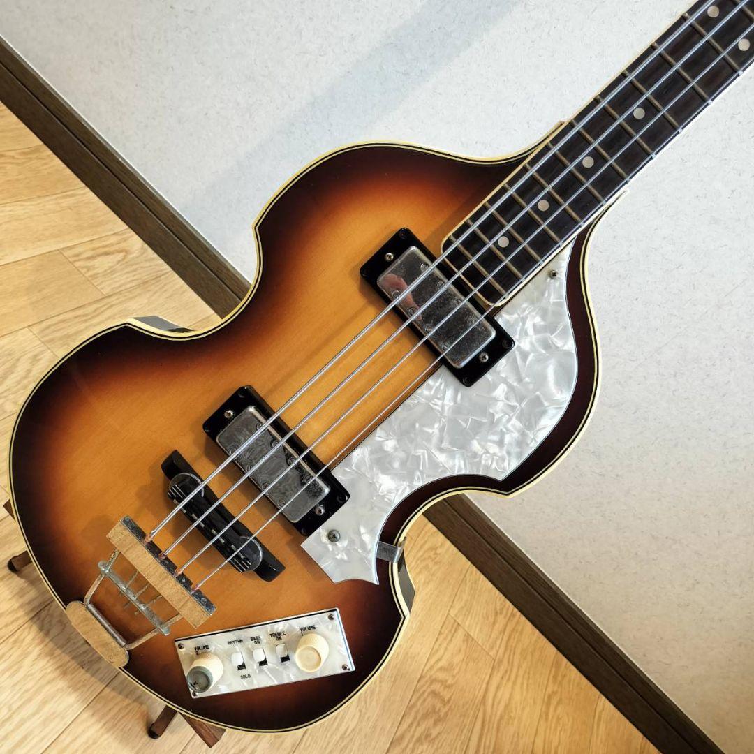 グレコストラップ＆ケース付/Grecoバイオリンベース/1981年製ビンテージ