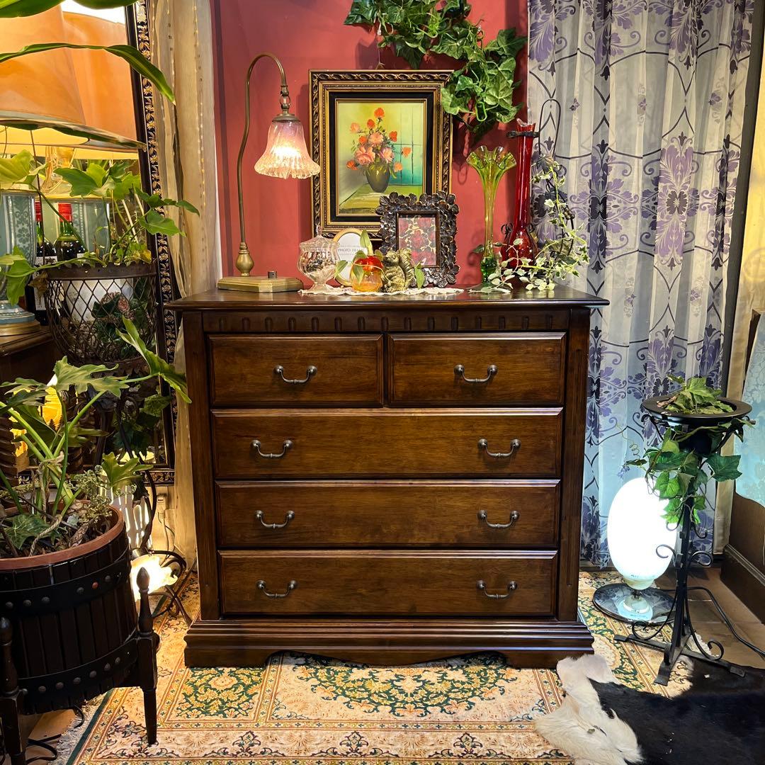 オールドアンティーク　ブリティッシュ　クラシカル　５DR ホールキャビネット