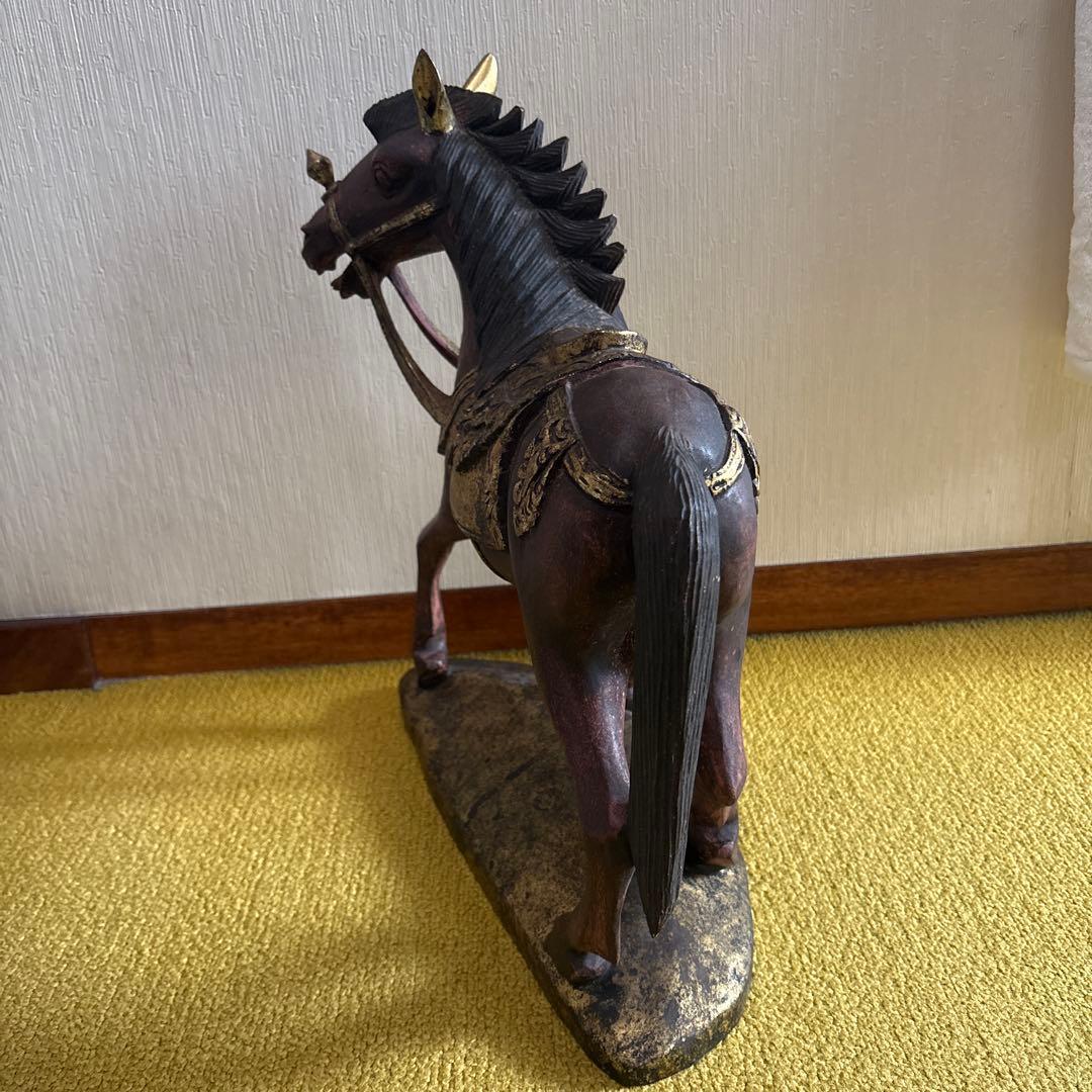 馬の彫刻 アンティーク