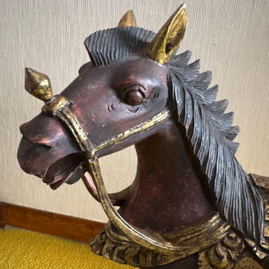 馬の彫刻 アンティーク