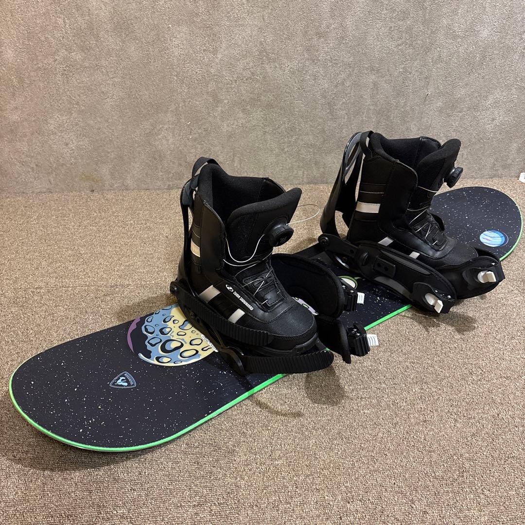 ROSSIGNOL子供用スノーボードセットブーツ&ビンディング付き100cm