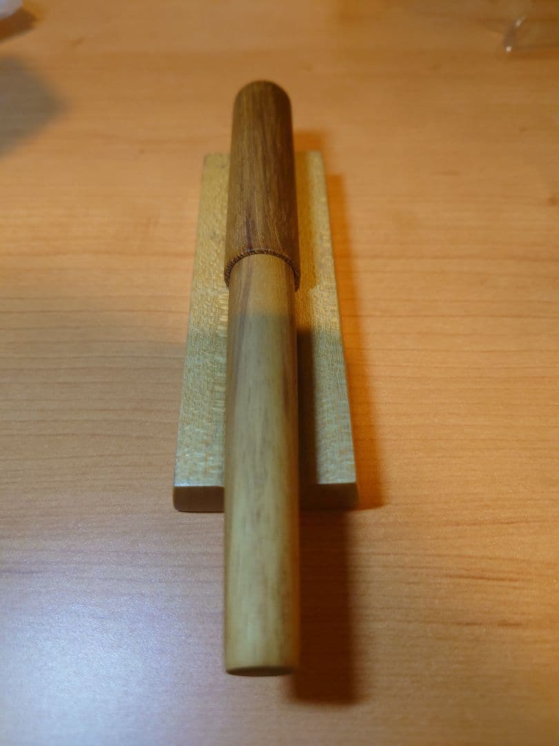 WANCHER 世界樹万年筆　渓流ニブ　おまけ付き　木箱入り　長刀