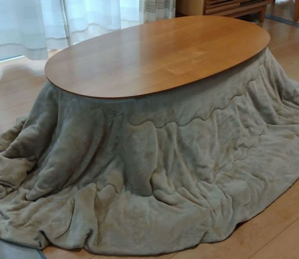 無印良品　楕円こたつ　小　タモ材 こたつ布団セット　人気　希少　MUJI　節電