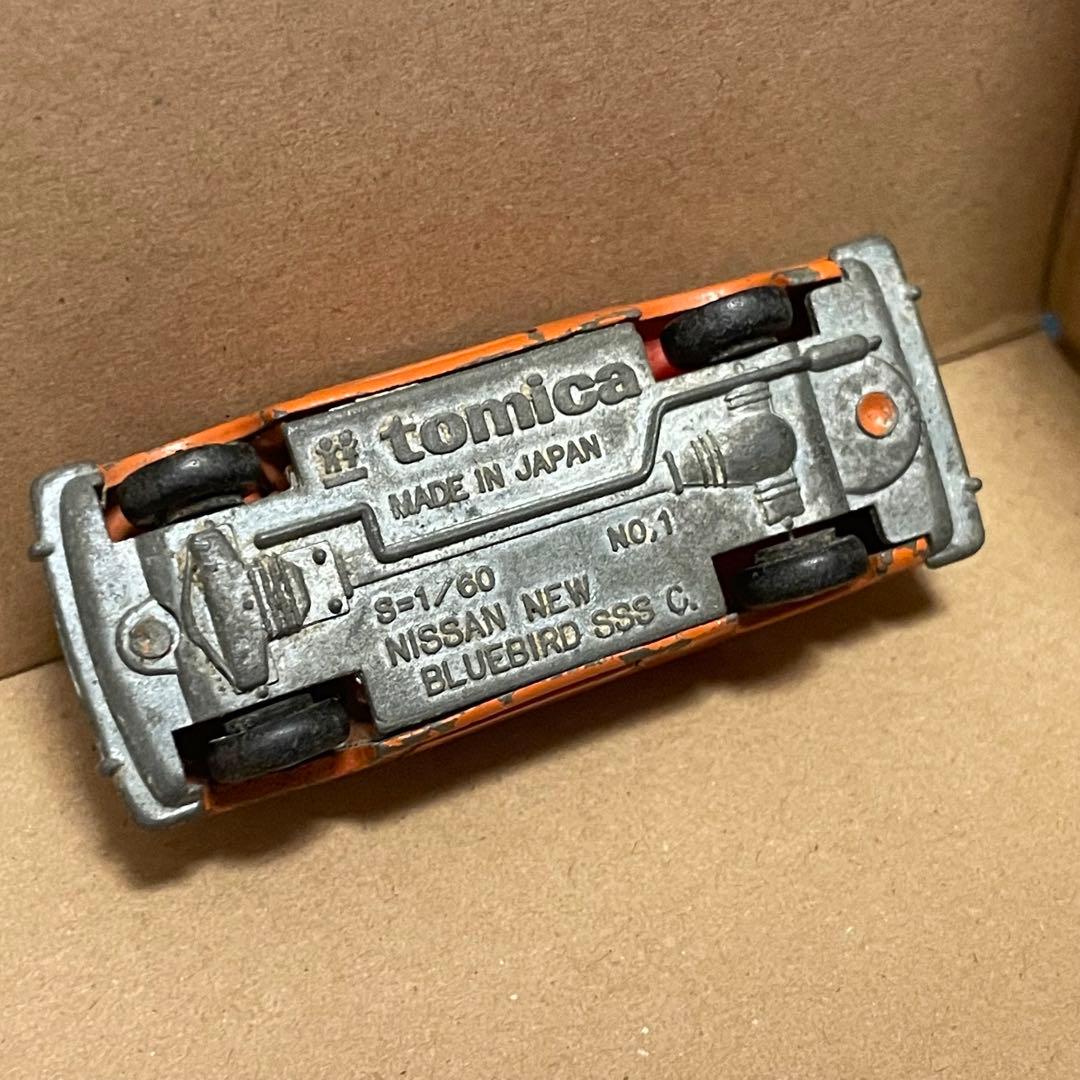 な　トミカ　日産　ブルーバード サファリブラウン　日本製　1Aホイール