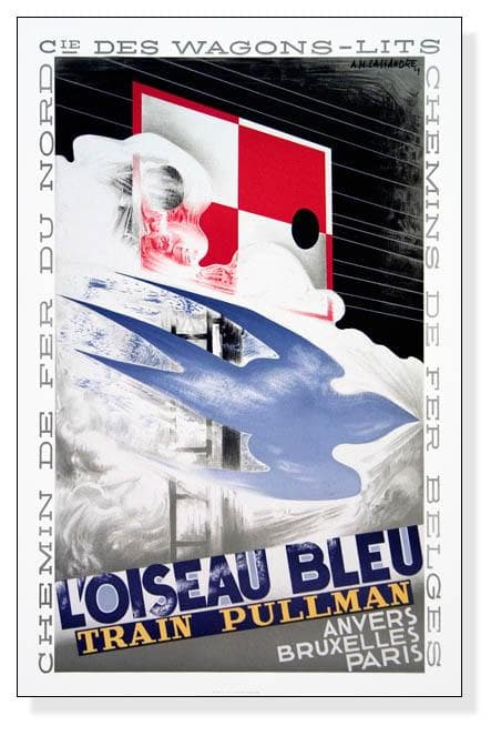 アドルフ ムーロン カッサンドル限定ポスター　L'Oiseau Bleu