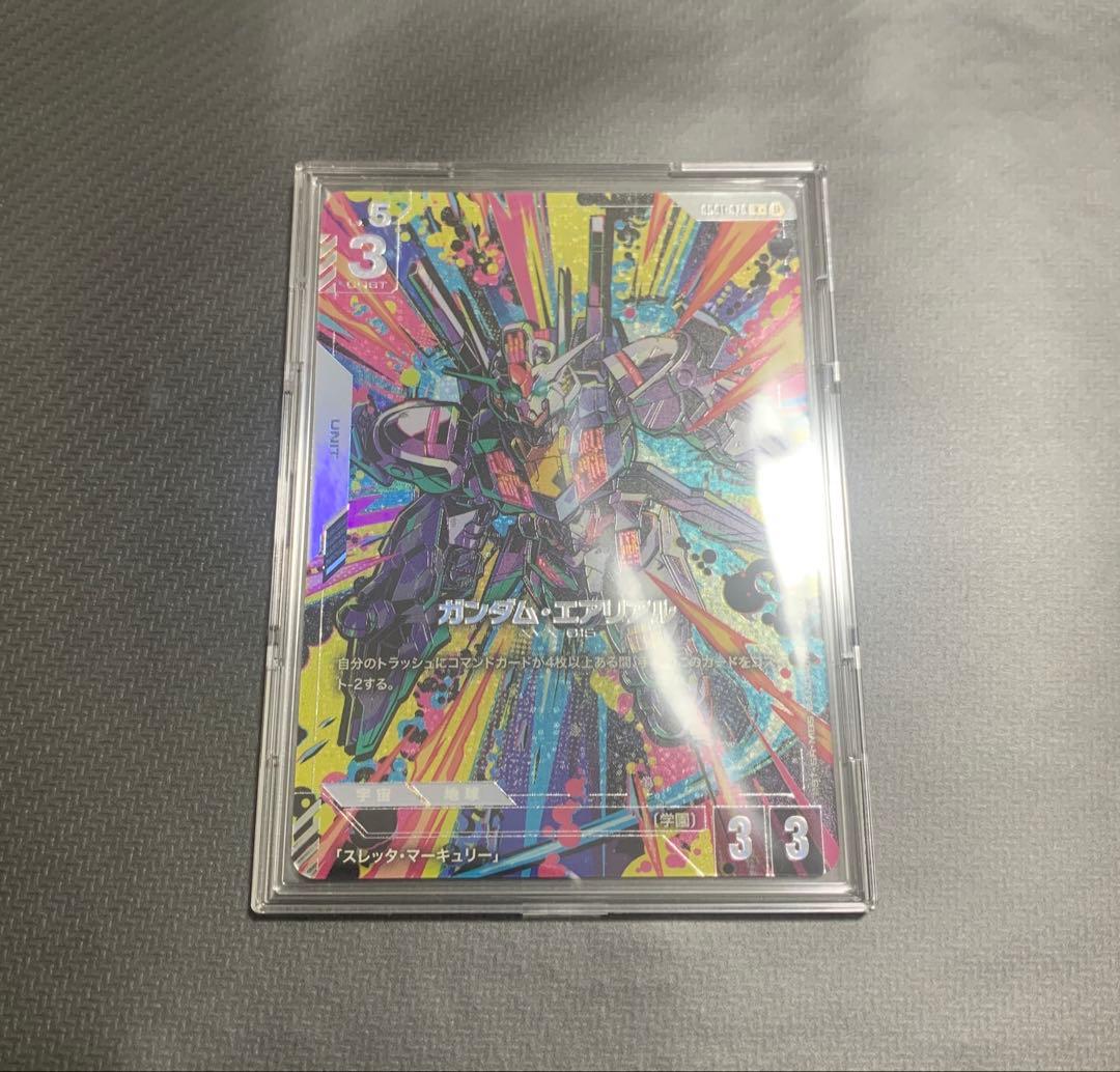 ガンダムカードゲーム　ガンダム・エアリアル　白GD001-070　パラレル　β版