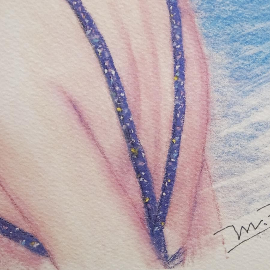 小林幸子 肖像画 M.Fujii 11/100 リトグラフ 額装 美術品No.1