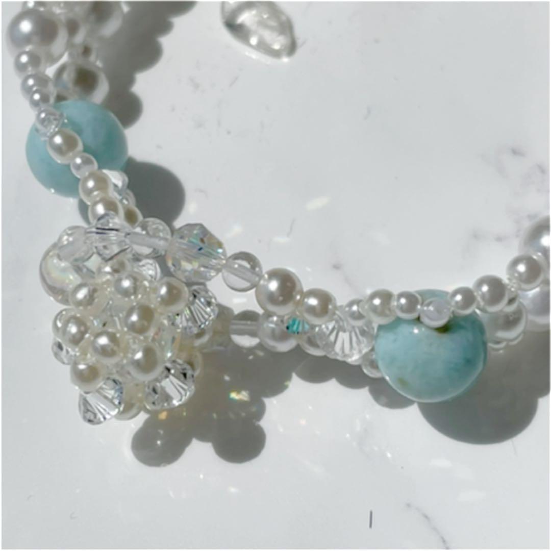 ペット用ビーズネックレス極小！　MGH-015