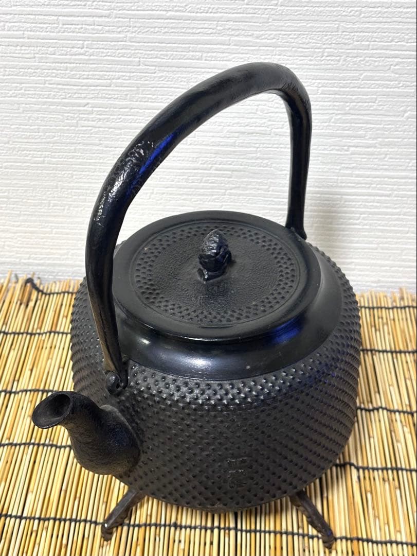 未使用品　成龍堂鋳造所 伝統工芸士 及川　齋（齋峰)造　万代屋アラレ　3升