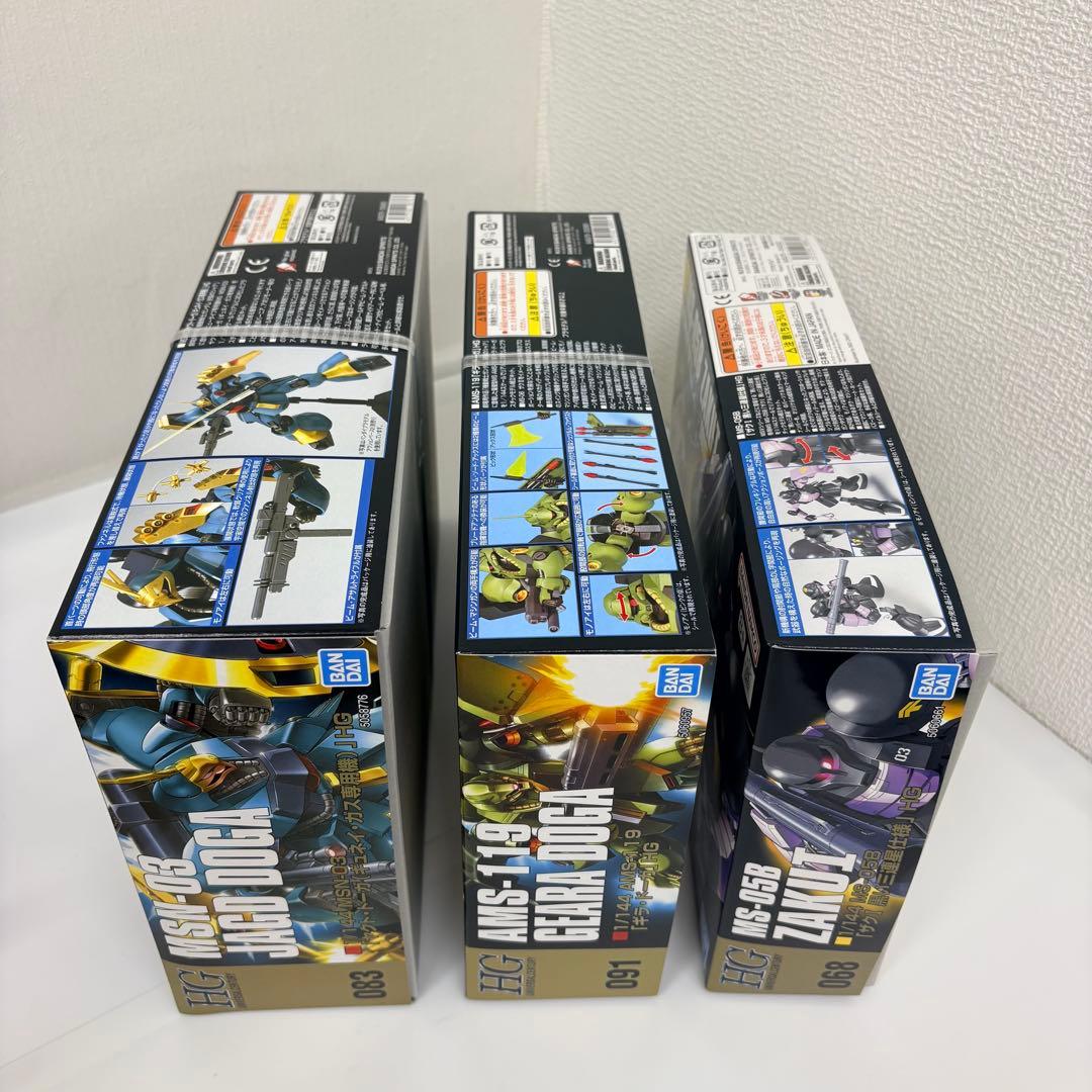 HGガンプラ まとめ売り ヤクト・ドーガ ザクⅠ ヅダ ギラ・ドーガ 他