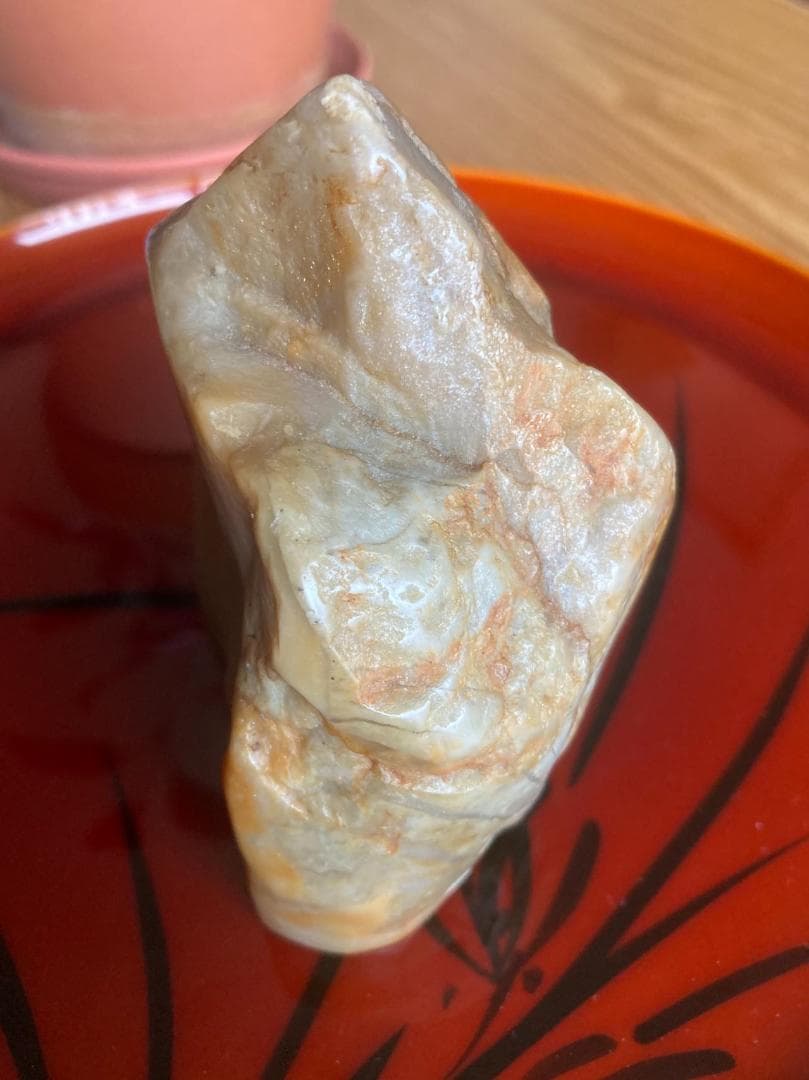 印材石　中国浙江昌化産　　山形田黄石