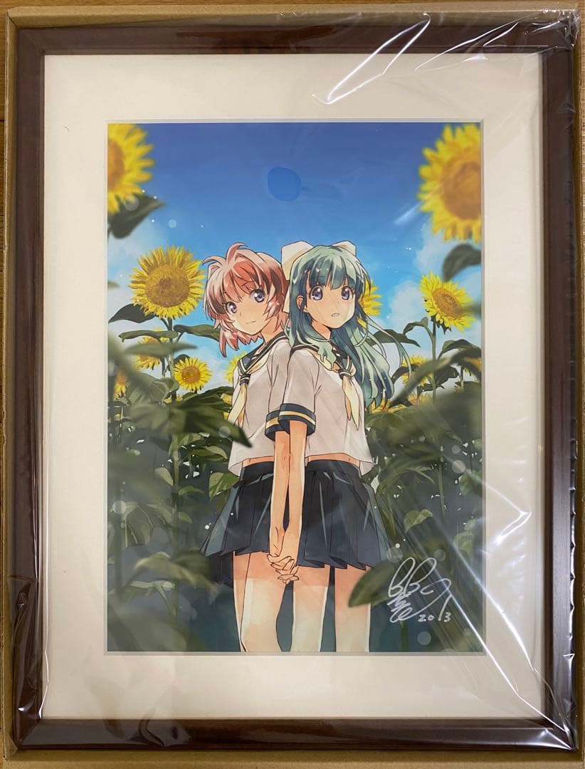 羽音たらく 直筆サイン入り複製原画 おねがいツインズ