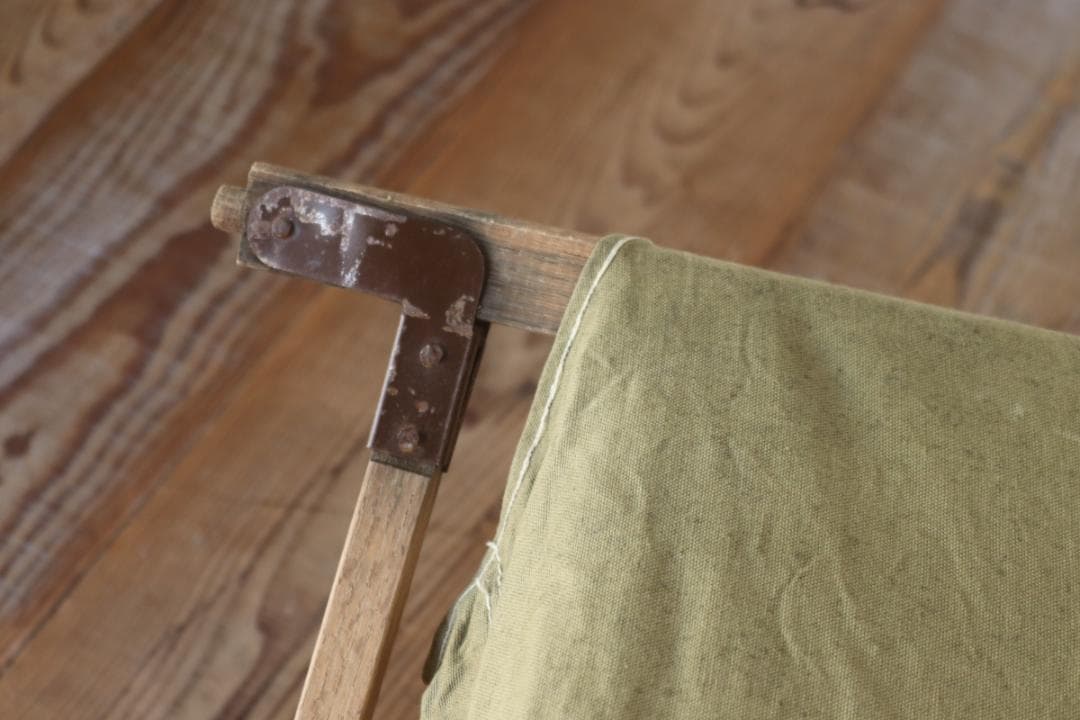 ヴィンテージ 軍用ベッド フォールディングコット ミリタリー オブジェ