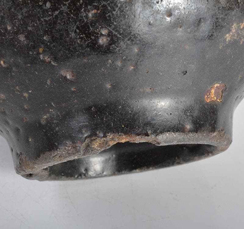 朝鮮美術　李朝　黒釉　執壷　水注　V R4220