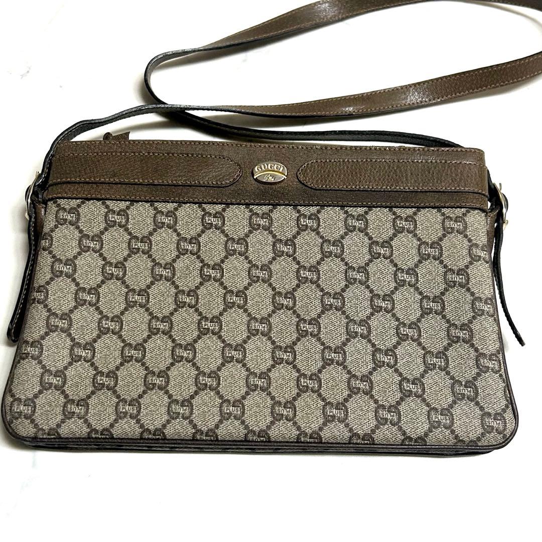 GUCCI✨ショルダーバッグ 2室 GGスプリーム ロゴ金具ギャランティーカード