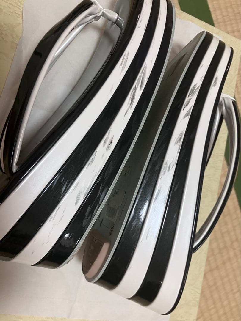 《振袖用》 7cm厚底 草履バック モノトーン