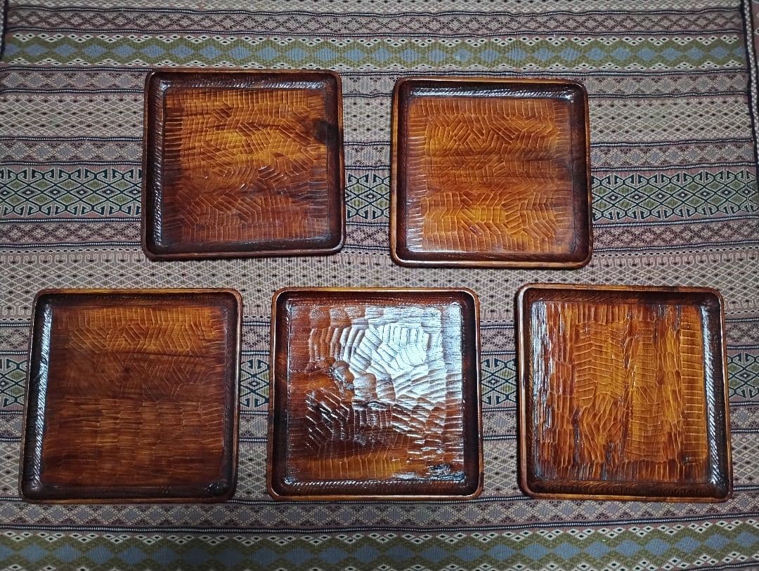 讃岐彫　お盆5枚セット