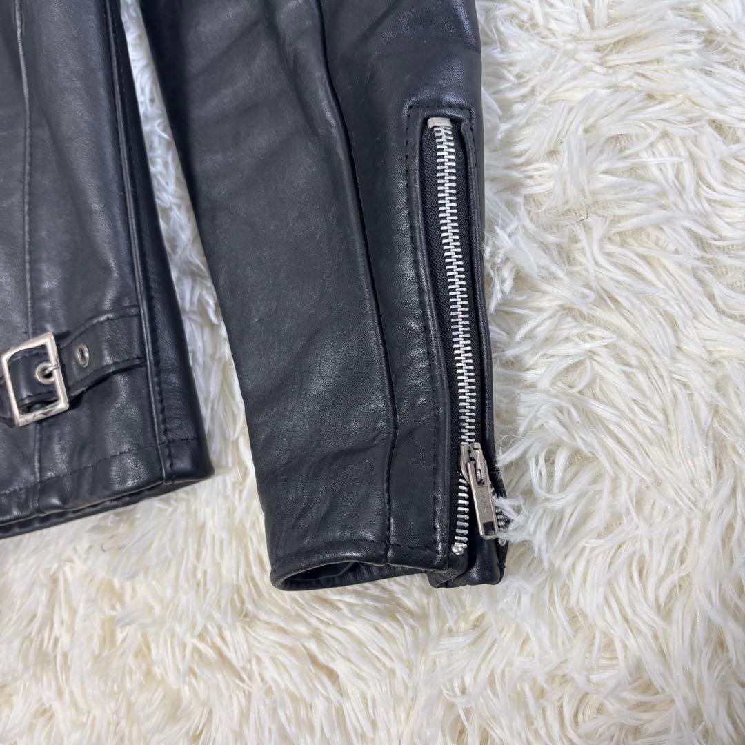 美品✨schott 642 レザージャケット　シングルライダース　牛革　40 黒