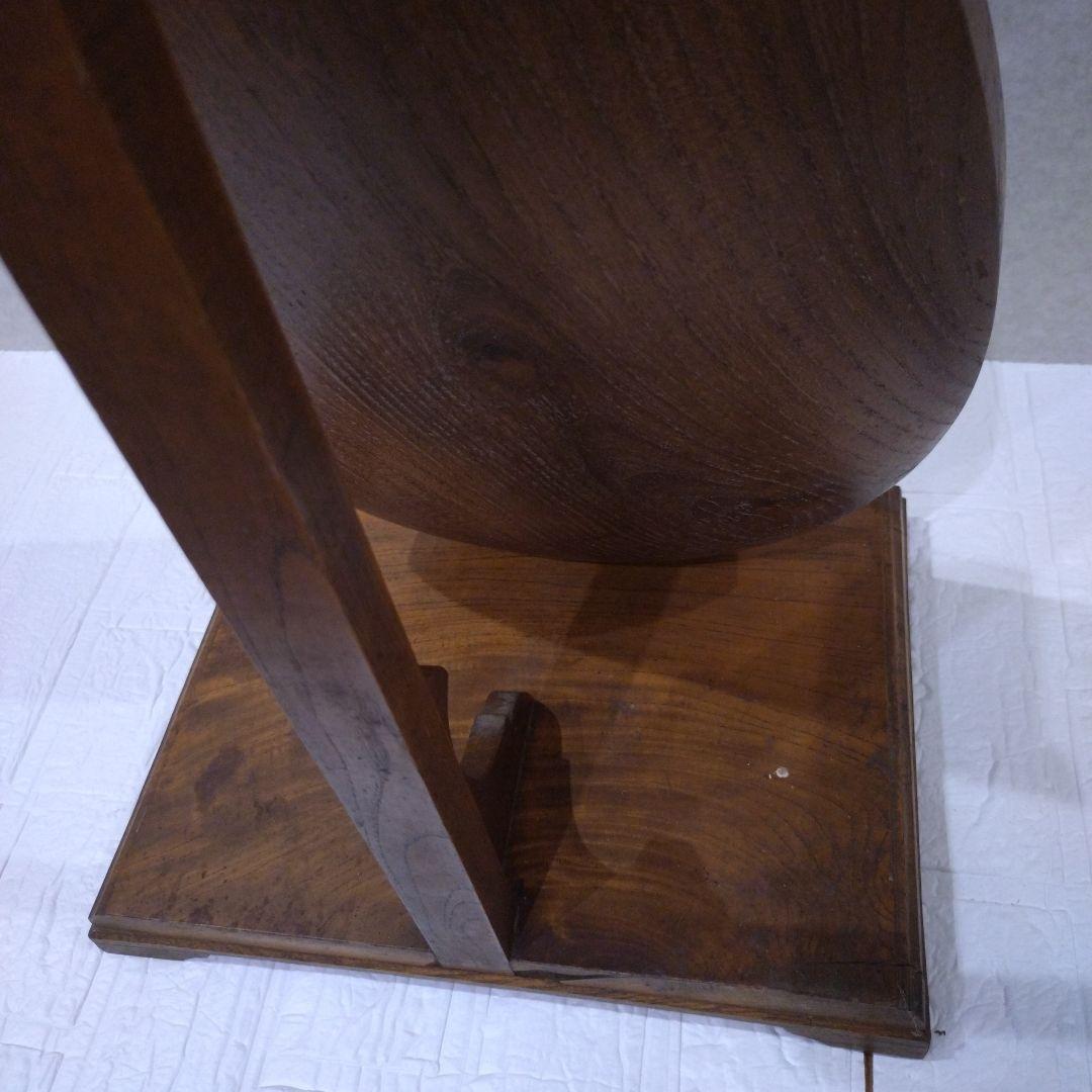 日本のアンティーク 琵琶 撥 弦楽器 和楽器 琵琶 木製　スタンド付き