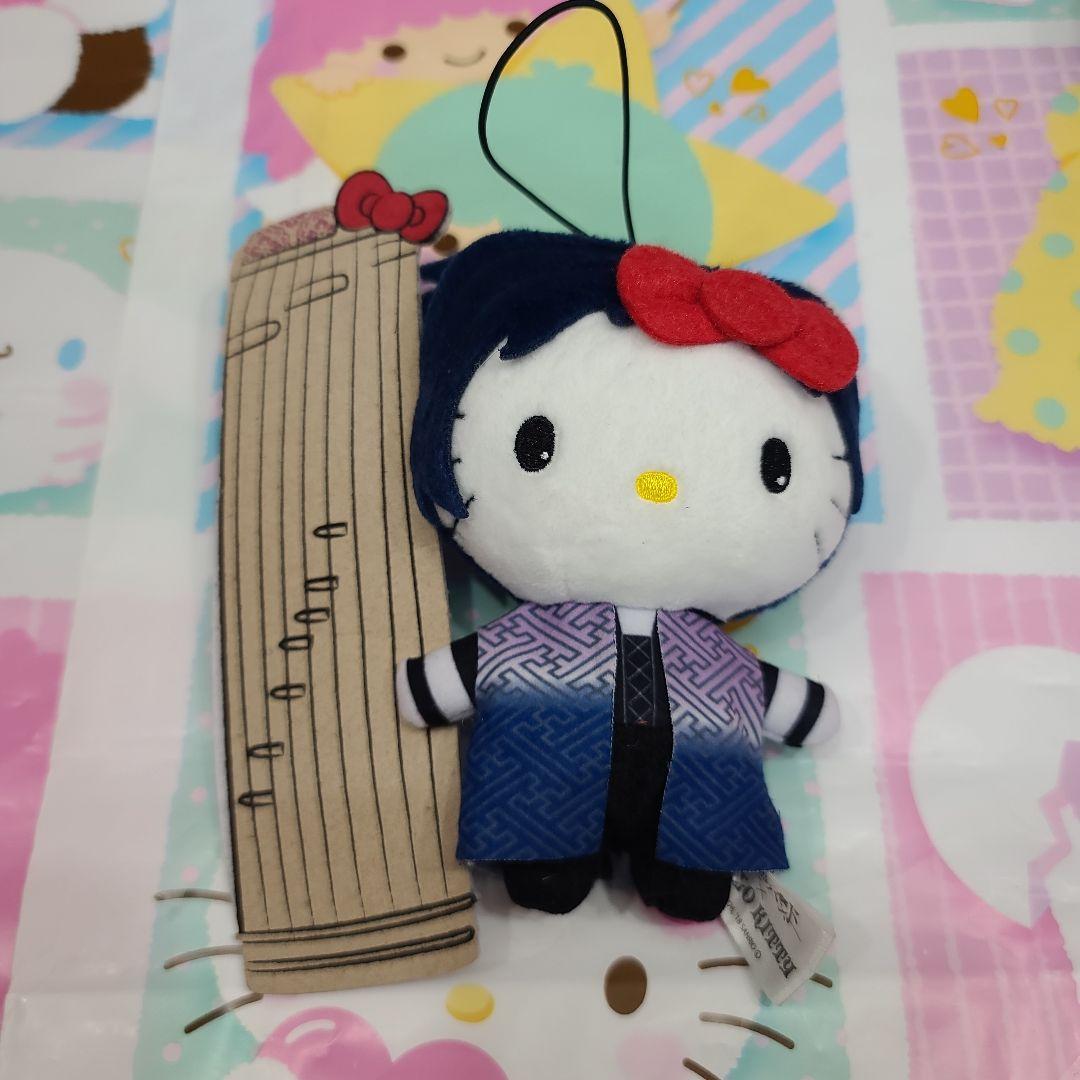 ハローキティ 和楽器バンド マスコットホルダー チャーム ぬいぐるみ 8体 新品