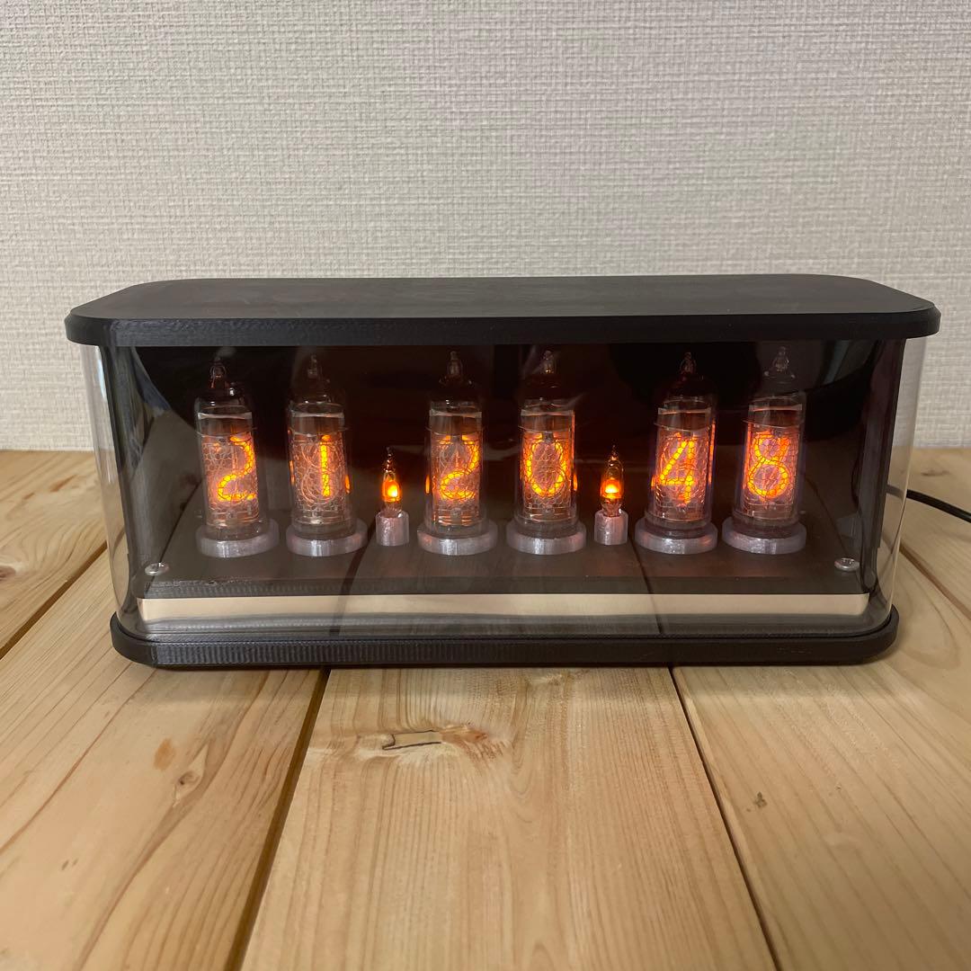 ニキシー管時計 NIXIE CLOCK IN-14 6桁 ケース付き