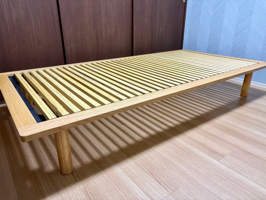 無印良品 ベッドフレーム シングル オーク材 すのこ仕様 別売り脚4本セット