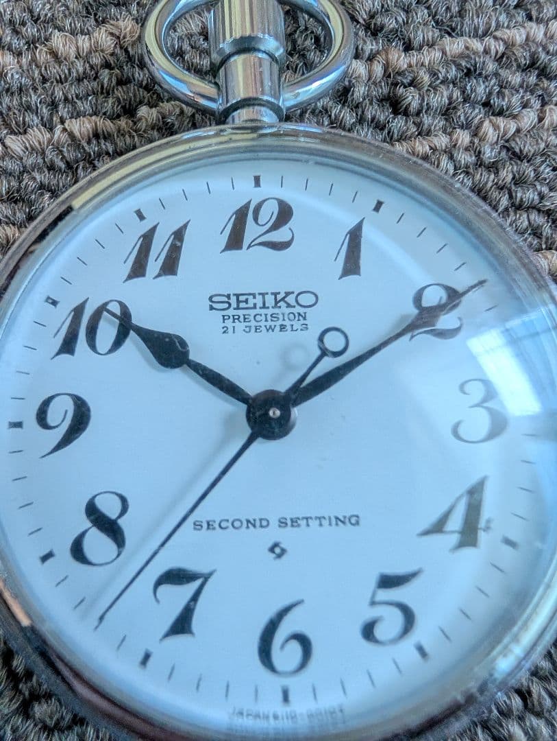 SEIKO 懐中時計 21 jewels　手巻き式