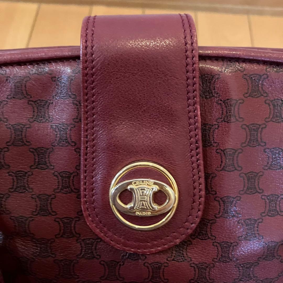 セリーヌ　マカダム柄ショルダーバッグ