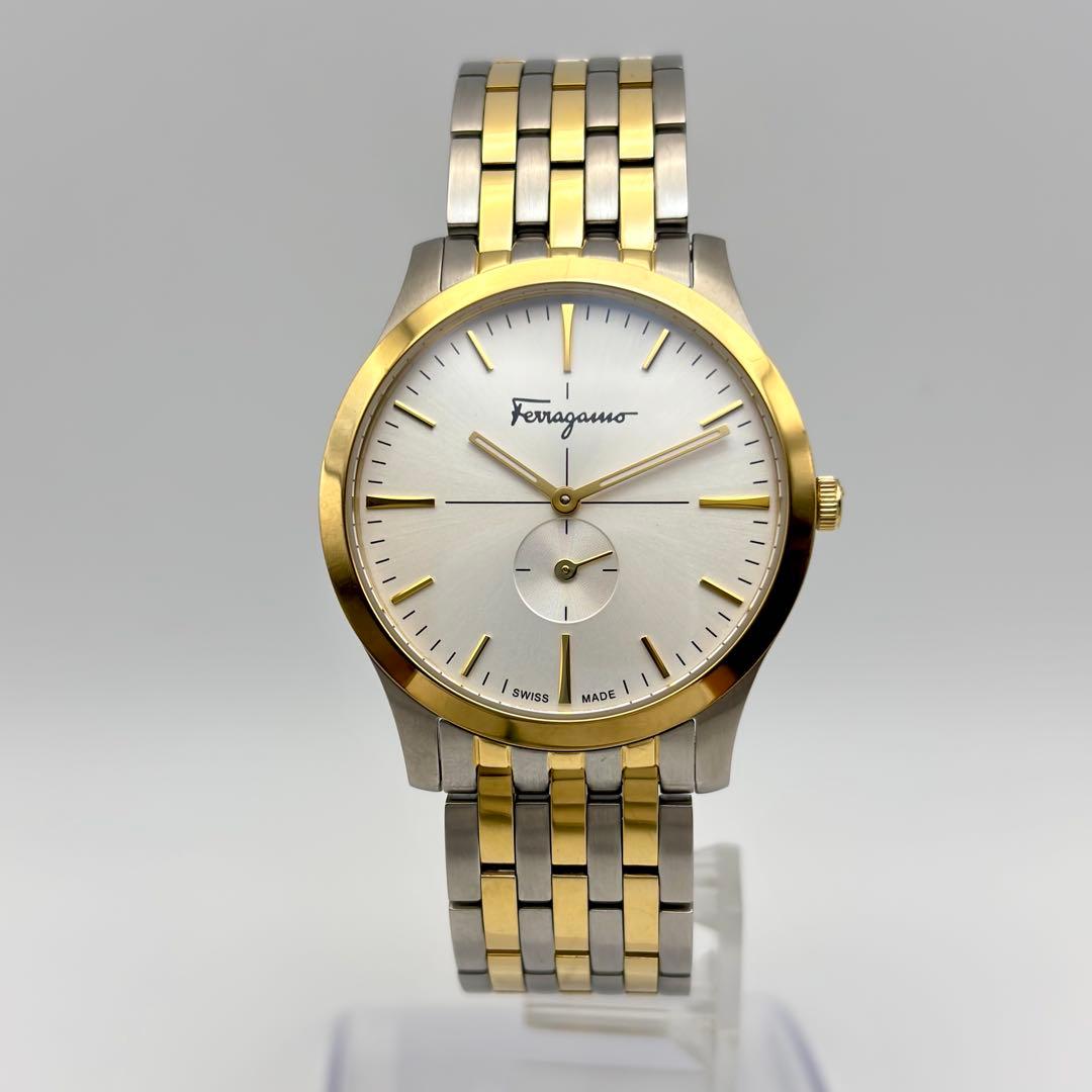 超美品✨Salvatore Ferragamo フェラガモ 腕時計 コンビ 箱