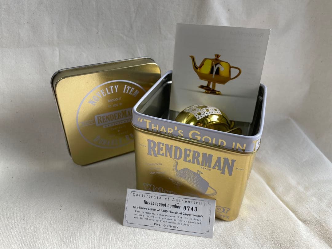 ★レア★ Pixar Renderman Walking tea pot