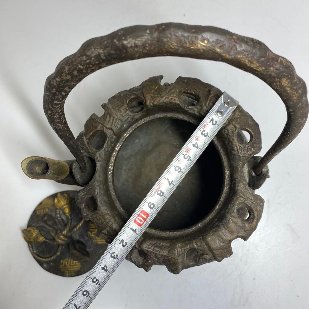 きんちゃく形　鉄瓶　2807g 東K7-1207②