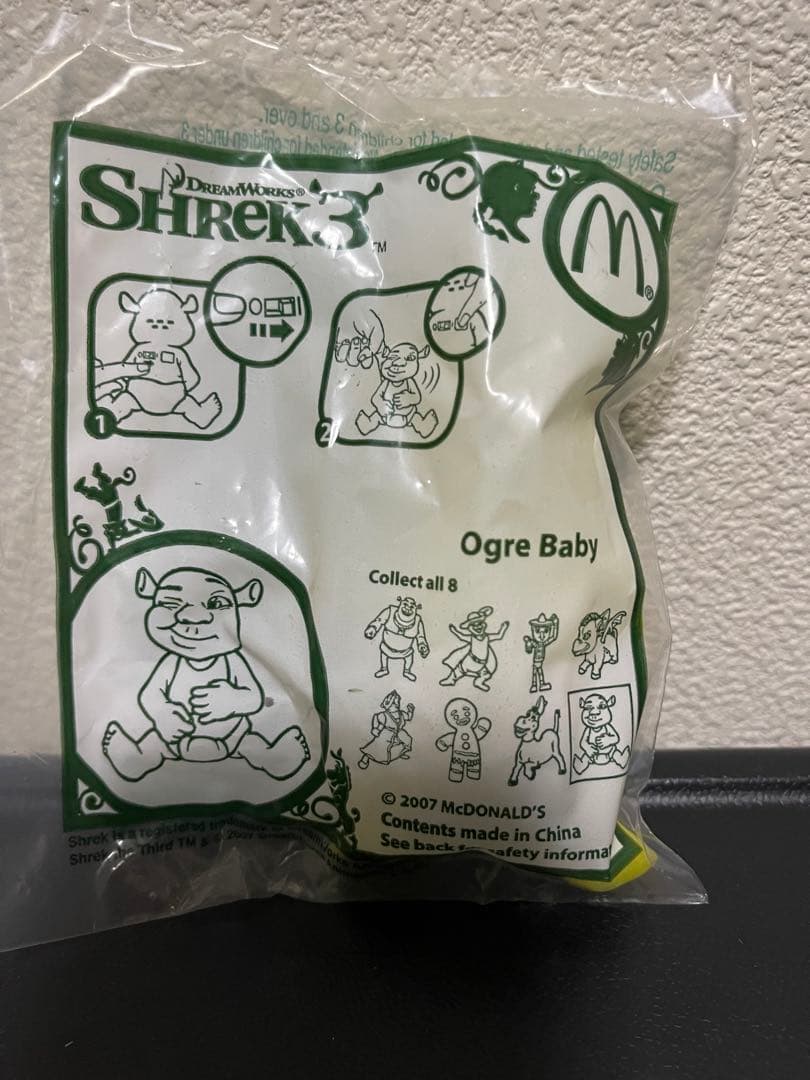 マクドナルド ハッピーセット シュレック3 コンプリート 2007年製　8種類
