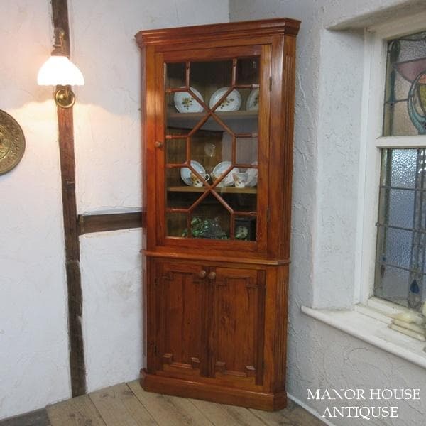 イギリス直輸入 アンティーク 家具 コーナーキャビネット イタリア製 6401d