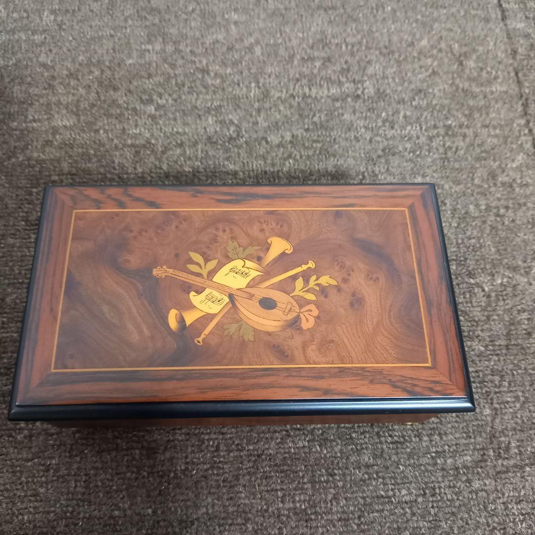 【美品】reuge リュージュオルゴール36弁 小物入れ付き