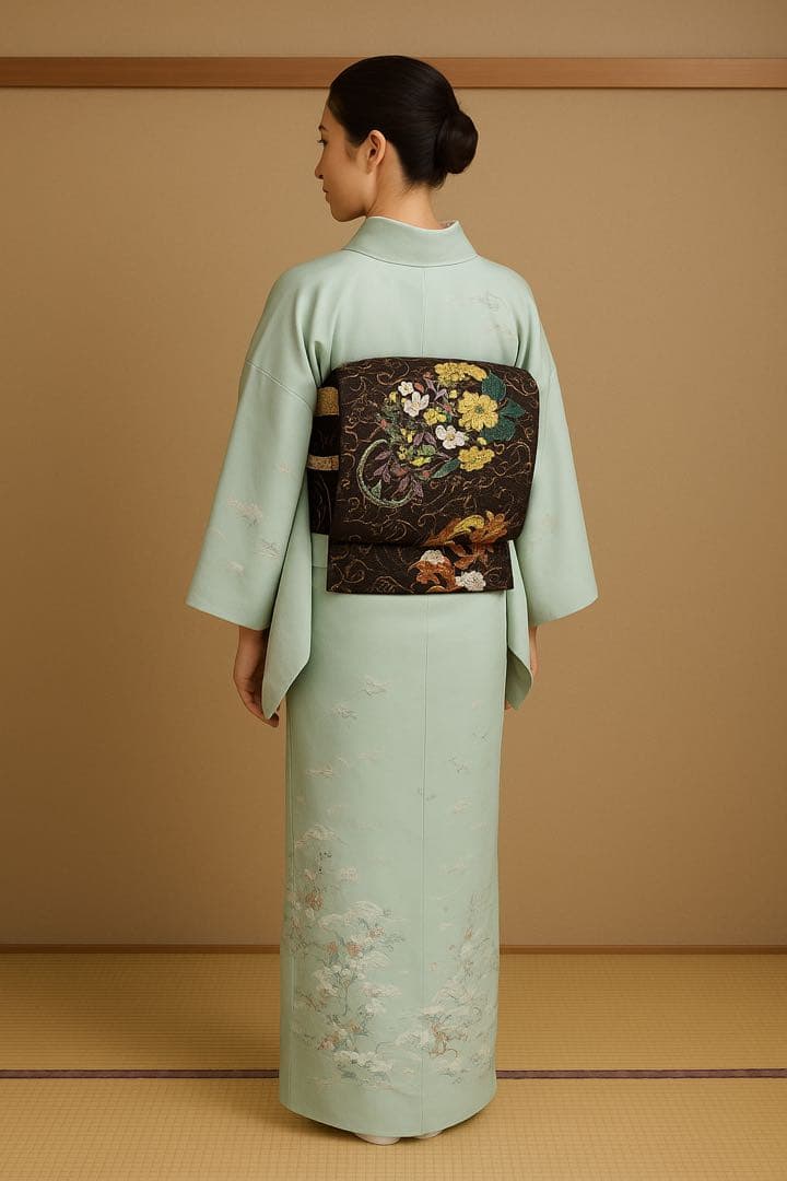 手 機 袋 帯　　　花　の　丸　紋