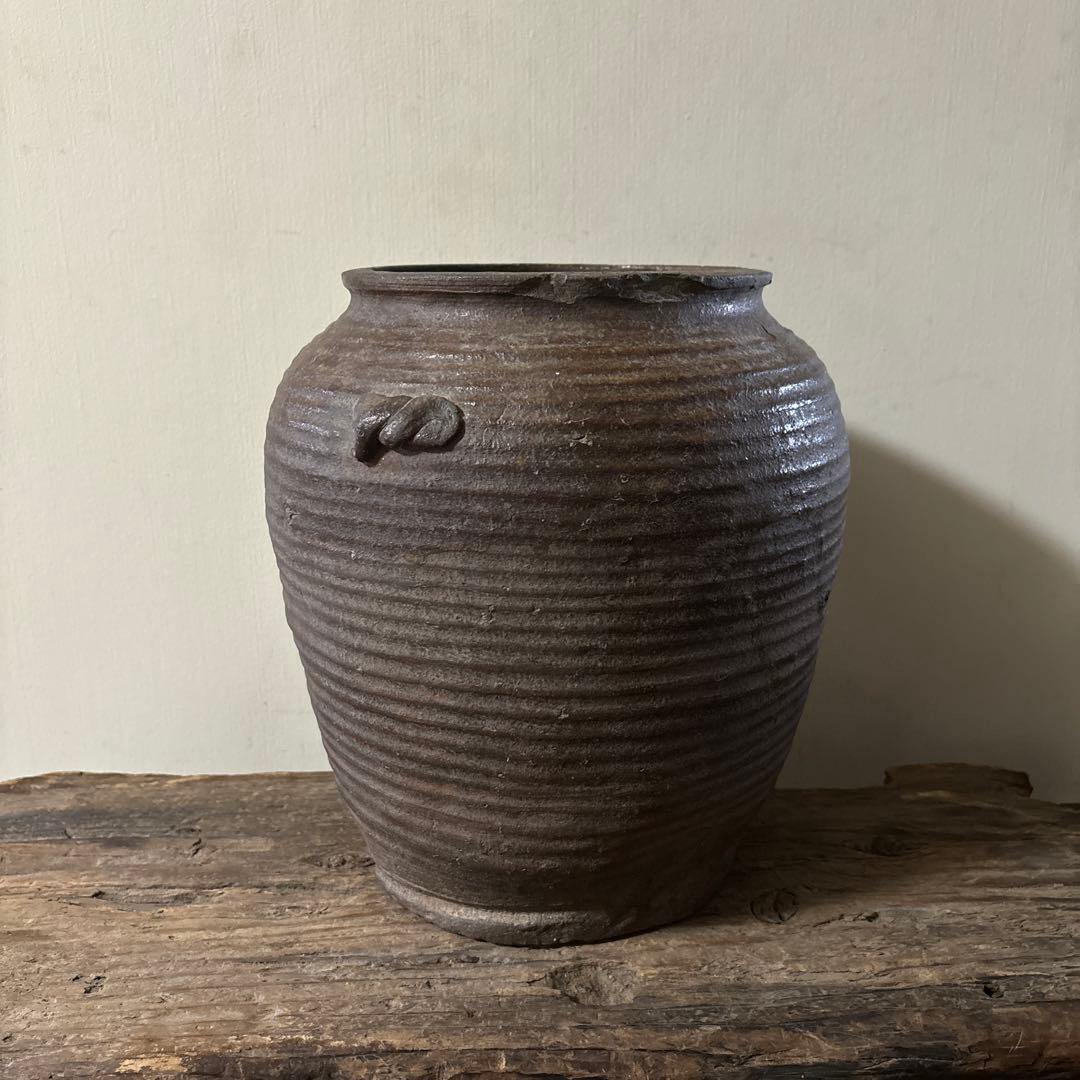 古丹波ニ耳壷　江戸　古常滑　古越前　古備前　古信楽　古瀬戸　古陶　骨董　花器李朝