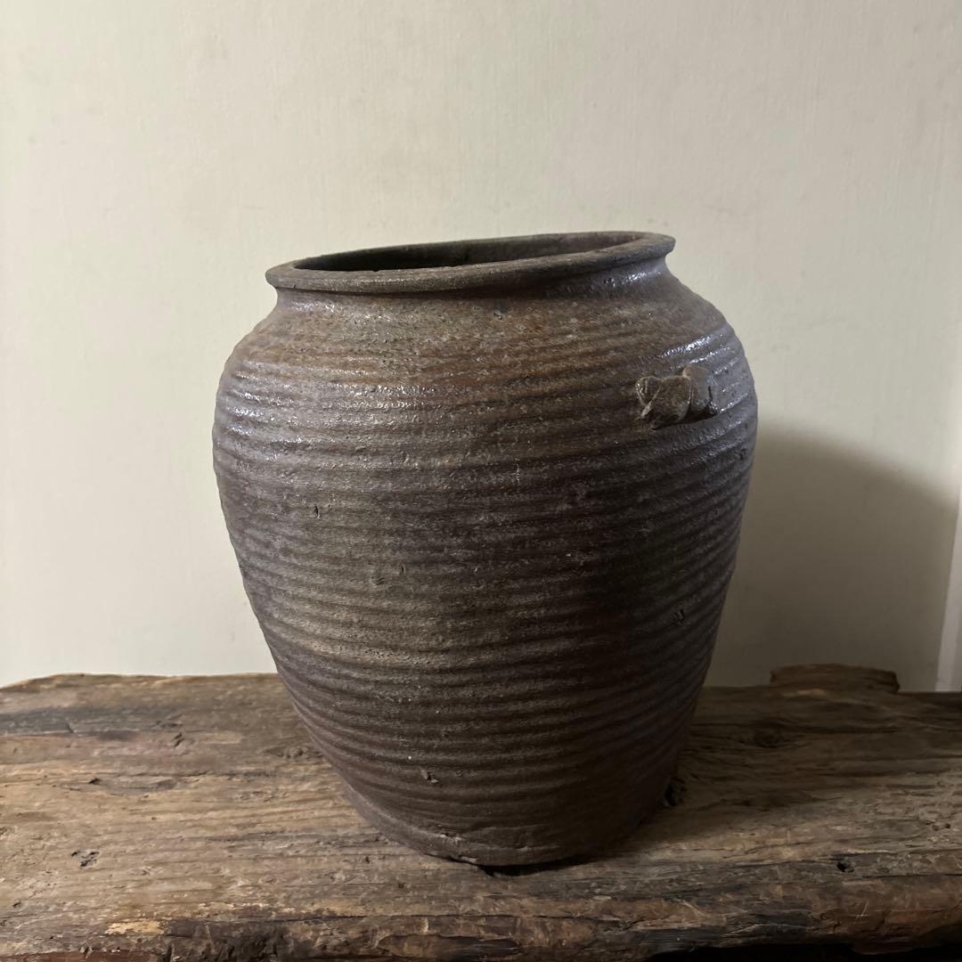 古丹波ニ耳壷　江戸　古常滑　古越前　古備前　古信楽　古瀬戸　古陶　骨董　花器李朝