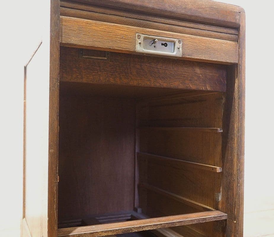 1353　ジャンク　蛇腹の小引き出し　収納棚　書類ケース　レトロ　ビンテージ