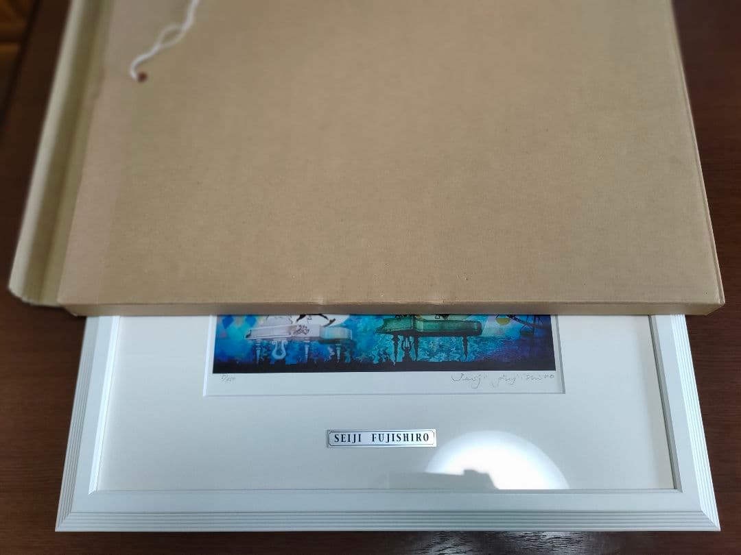 k*i様 藤城清治 Seiji Fujishiro 星空の木馬とピアノ 直筆サイ