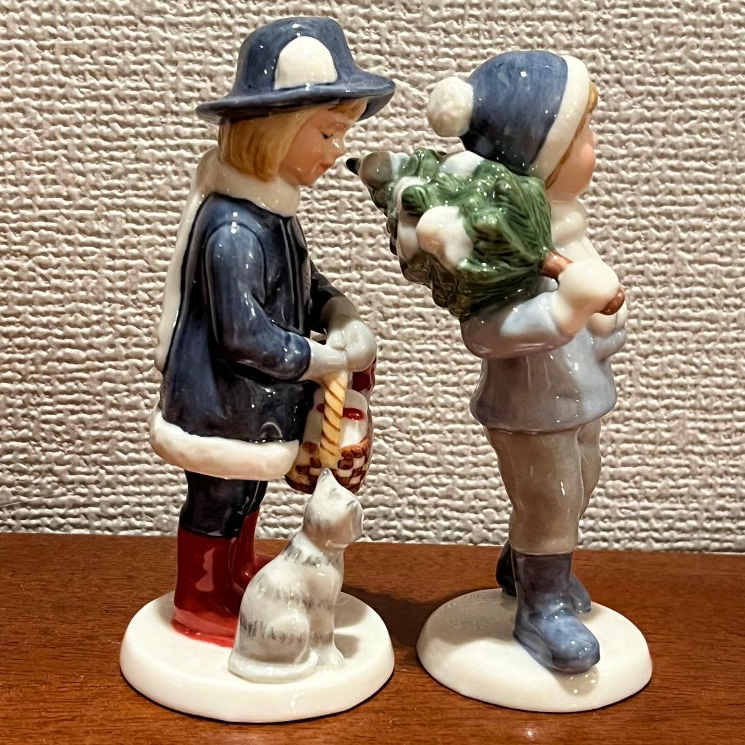 美品　クリスマス　アンナ　フレデリック　ロイヤルコペンハーゲン　人形　陶器　置物