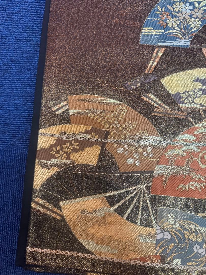 2696袋帯 古代彫金紋 西陣織 金糸　高級上質上品　約440cm 未使用