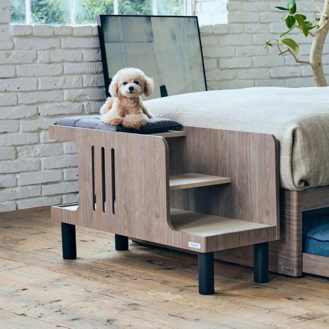 ペットステップベンチ 犬 猫 階段 飛び降り防止 ペット家具 フランスベッド