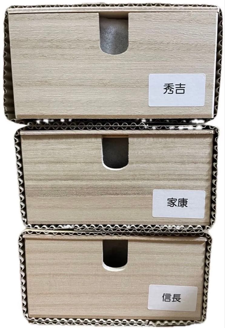 戦国三英傑 花押茶器 3客セット（信長・秀吉・家康）美濃焼 箱付