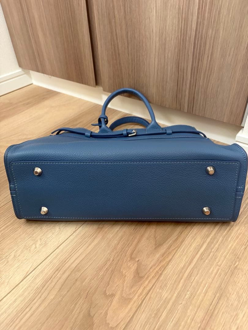 CHRISTIAN VILLA ブルー トートバッグ