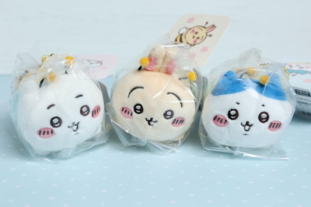 新品未開封　ちいかわ　ハチワレ　うさぎ　ハチさんマスコット　3種セット