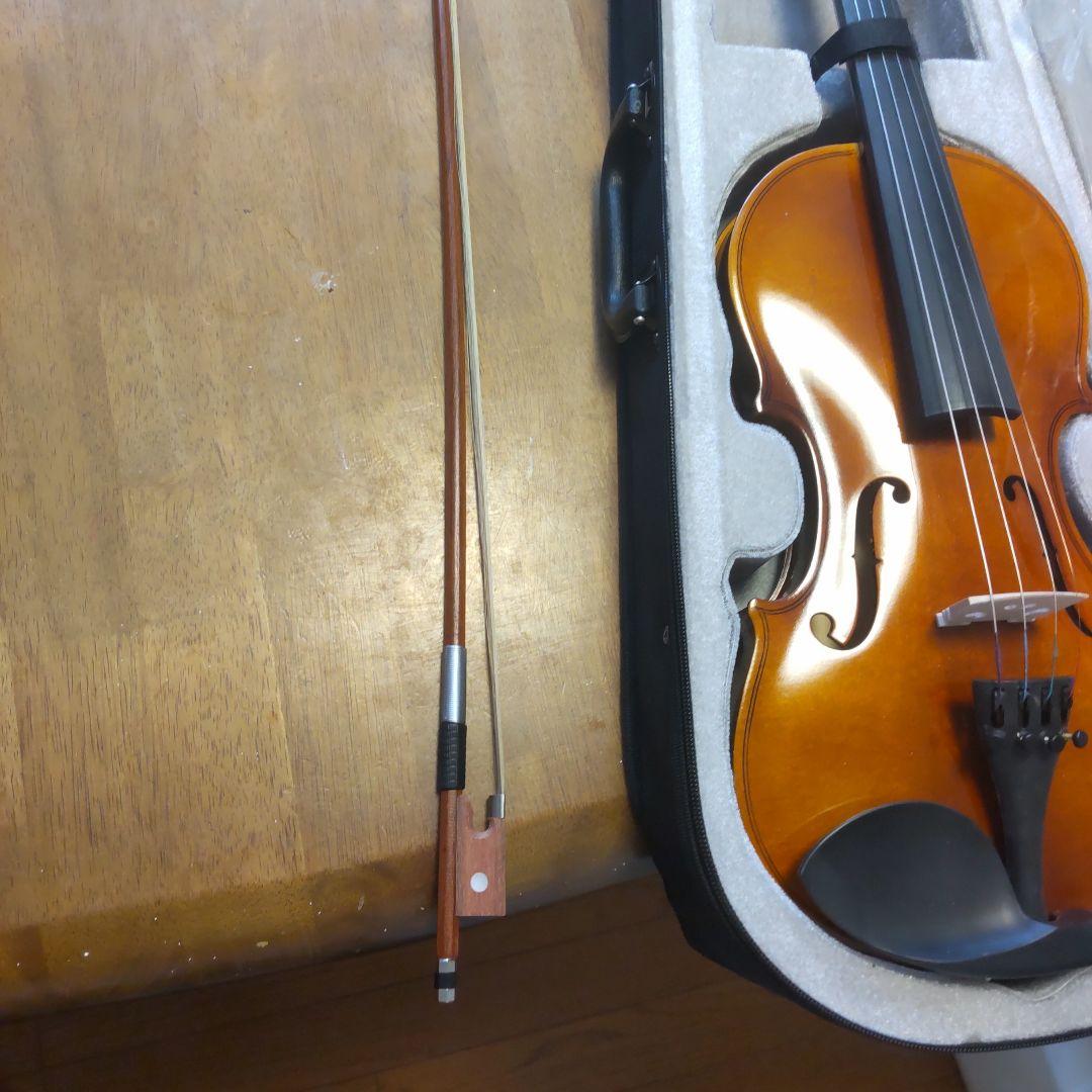 4/4フルサイズバイオリン AN-01 茶色 ハードケース、弓、松脂付