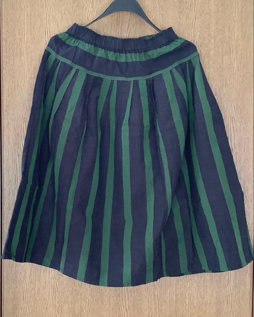 Sakura ヤンマ産業 会津木綿 すいか縞スカート